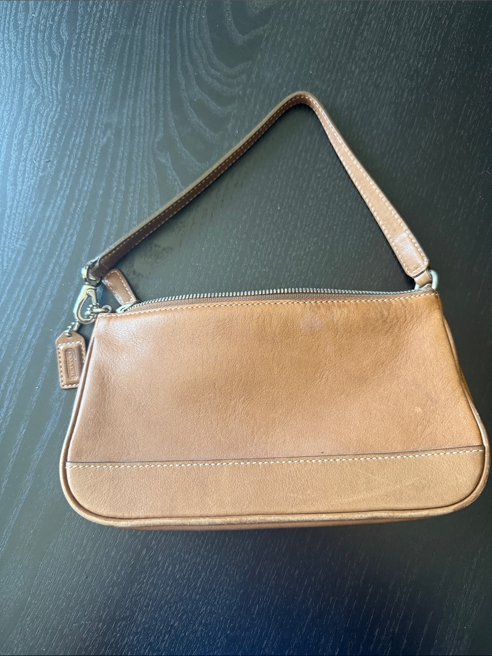 Coach Tan Leather Mini Shoulder Bag - Picture 2 of 6